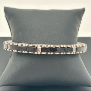 Retired Brighton Black and Silver Bracelet